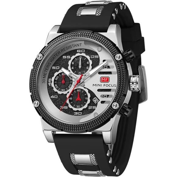Mens Watches for Men Casual Chronograph Waterproof Sport Military Watch